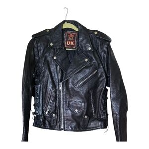 Black Leather Biker Jacket